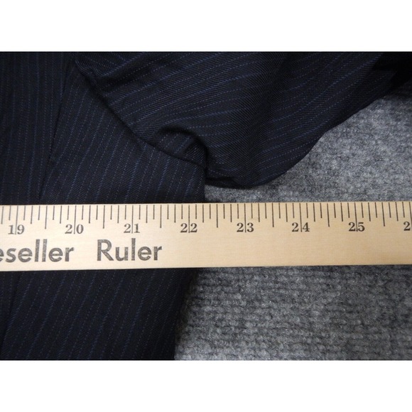 Brooks Brothers 346 Blazer Jacket 46L Navy Blue Single Breasted 2 Button Wool - Picture 11 of 16